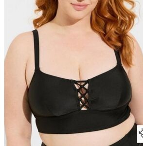 TORRID Wireless Strappy Lace Up Bikini Top